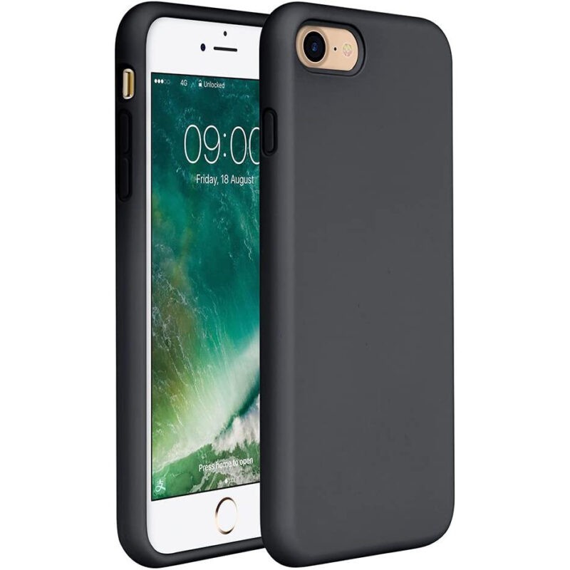 Black Silicone Case for iPhone 7 8