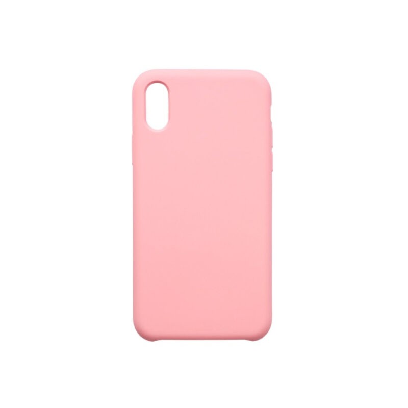 Pink Silicone Case for iPhone X XS