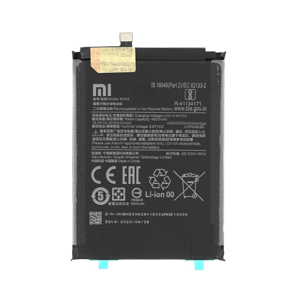 Xiaomi Redmi Note 9 Pro BN53 5020mah Battery