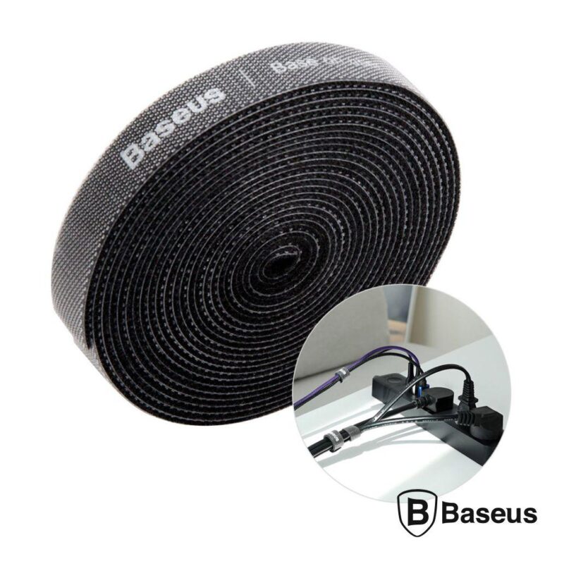 Baseus Velcro Cable Organizer 3m Black